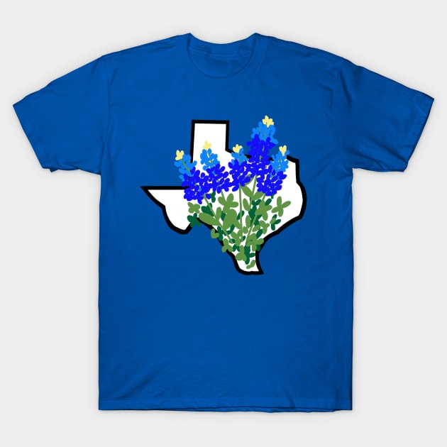 Texas Bluebonnets T-Shirt by adq